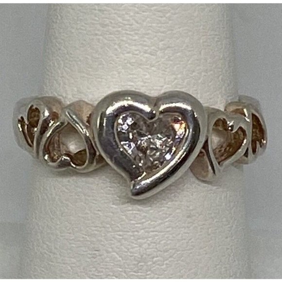 C Jewelry - 925 STERLING SILVER RING WITH CZ SIZE 6.75